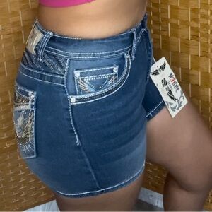 Juniors Rebel Jean Shorts